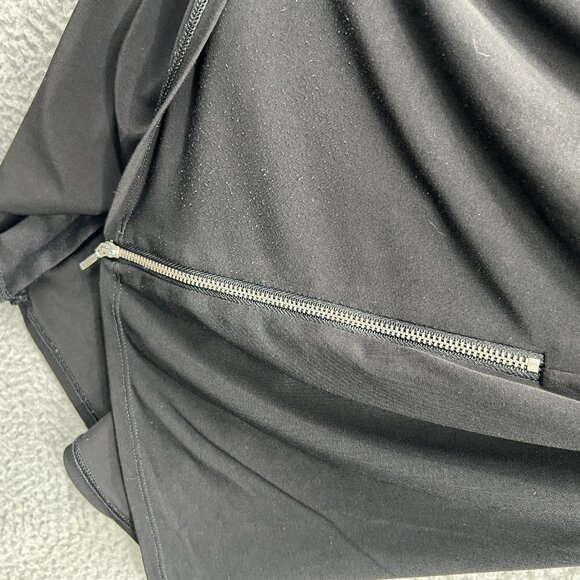 Chicos Womens Tunic Top 1‎ Medium Black Pullover 3/4 Sleeve Shirt Stretch - Picture 3 of 10